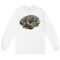 White classy but trashy racoon Long Sleeve Tee - NancyCooperArtShop