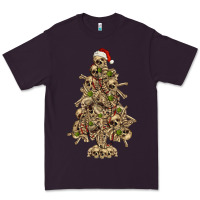 Plum Skeleton Christmas Tree Premium Tee - RanaPortraitStore