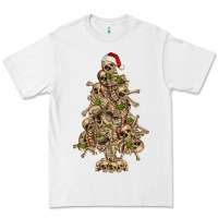 White Skeleton Christmas Tree Premium Tee - RanaPortraitStore