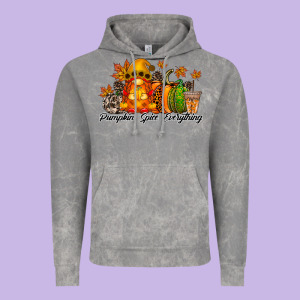 Pumpkin Spice Everything Vintage Hoodie Designed By Racoondesign