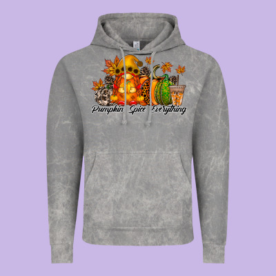 Pumpkin Spice Everything Vintage Hoodie Designed By Racoondesign