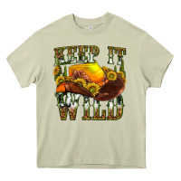 Mossy keep it wild western Heavy Core Tee - texasbilliewilder