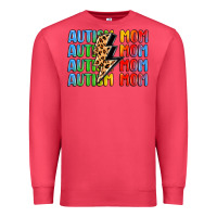 Cardinal autism mom lightning bolt Premium Sweatshirt - LillyAllenDesigns