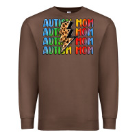 Chestnut autism mom lightning bolt Premium Sweatshirt - LillyAllenDesigns