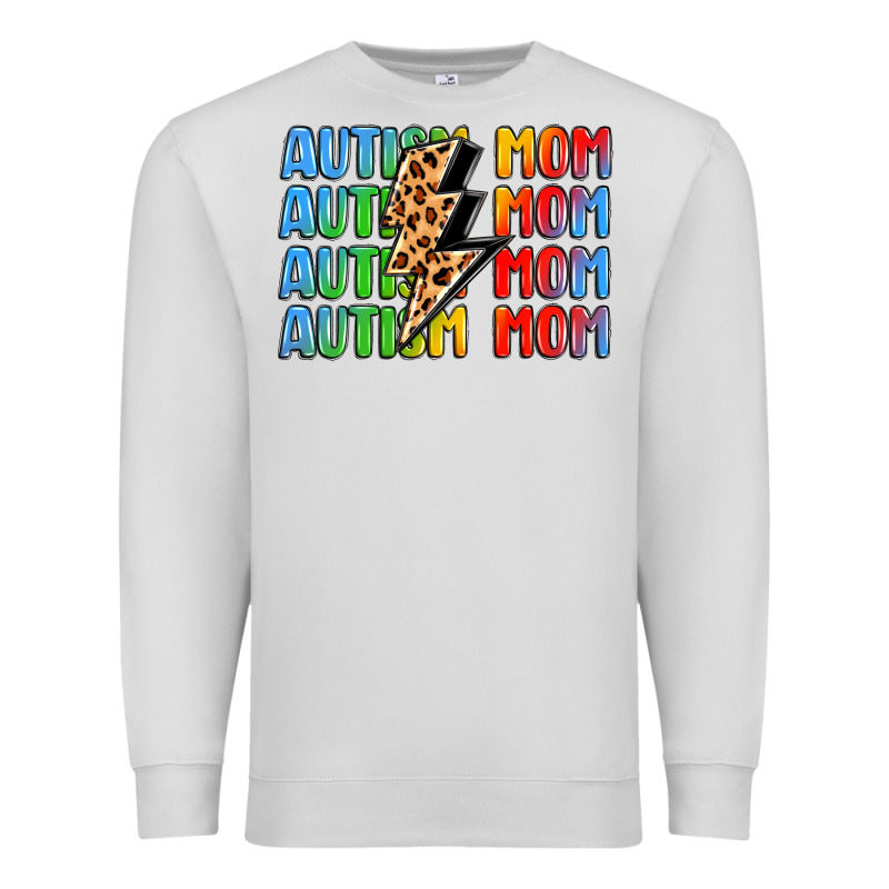 Autism Mom Lightning Bolt Premium Sweatshirt by LillyAllenDesigns | Teevron