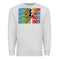 Dove Grey autism mom lightning bolt Premium Sweatshirt - LillyAllenDesigns