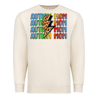 Sandshell autism mom lightning bolt Premium Sweatshirt - LillyAllenDesigns