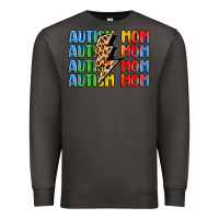 Smoke autism mom lightning bolt Premium Sweatshirt - LillyAllenDesigns