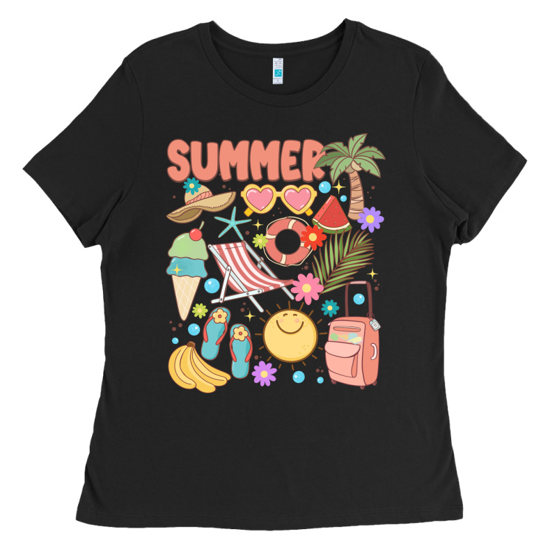 Retro Summer Ladies Tee by JahusDesignShop | Teevron