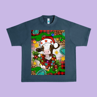 Christmas Cow Air Freshener Urban Heavy Tee Designed By Artiststas