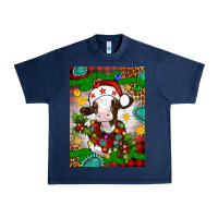 Navy christmas cow air freshener Urban Heavy Tee - Artiststas