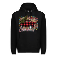 Black Merry Christmas Truck Premium Hoodie - Bettercallsaul