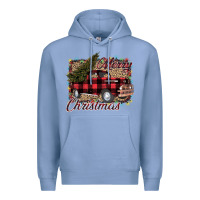 Colony Blue Merry Christmas Truck Premium Hoodie - Bettercallsaul