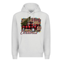 Dove Grey Merry Christmas Truck Premium Hoodie - Bettercallsaul