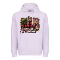 Lilac Merry Christmas Truck Premium Hoodie - Bettercallsaul
