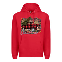 Red Merry Christmas Truck Premium Hoodie - Bettercallsaul