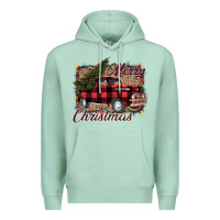 Seafoam Merry Christmas Truck Premium Hoodie - Bettercallsaul