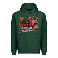 Sports Green Merry Christmas Truck Premium Hoodie - Bettercallsaul