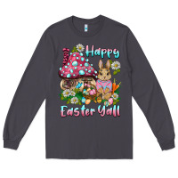 Smoke happy easter y'all rabbit Long Sleeve Tee - BarkalooDesign