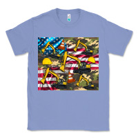 Colony Blue excavator American flag Classic Tee - Artiststas