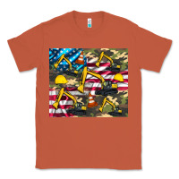 Copper excavator American flag Classic Tee - Artiststas