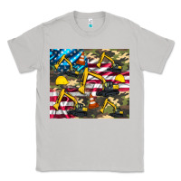 Moon Dust excavator American flag Classic Tee - Artiststas