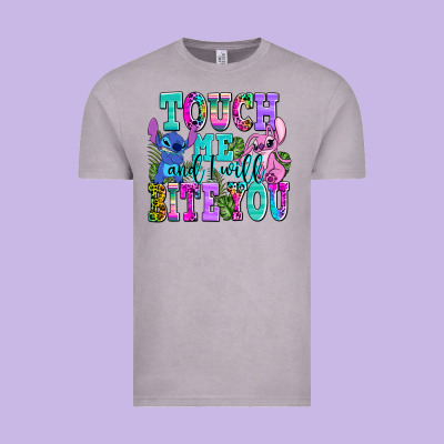 Touch Me And I Will Bite Vintage Tee Designed By Adodesignshop