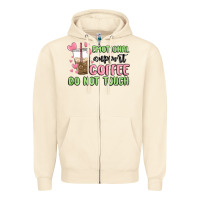 Sandshell emotional support coffee do not touch Zipper Hoodie - MaliasSmallBusiness