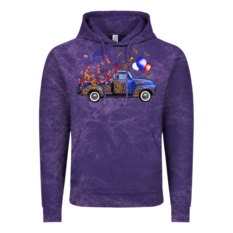Western Truck Fourth Of July Vintage Hoodie by FaDigitalArtStudio | Teevron