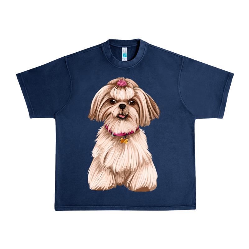 Shih Tzu Dog Design Urban Heavy Tee by JahusDesignShop | Teevron