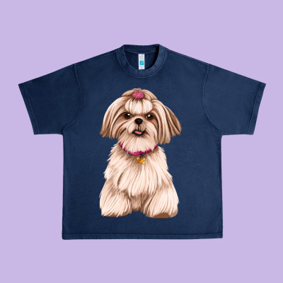 Shih Tzu Dog Design Urban Heavy Tee Designed By Jahusdesignshop