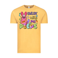 Vintage Mustard chillin' with my peeps Vintage Tee - Artiststas