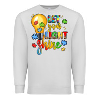 Dove Grey let your light shine Premium Sweatshirt - LillyAllenDesigns