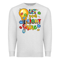 Oatmeal Heather let your light shine Premium Sweatshirt - LillyAllenDesigns