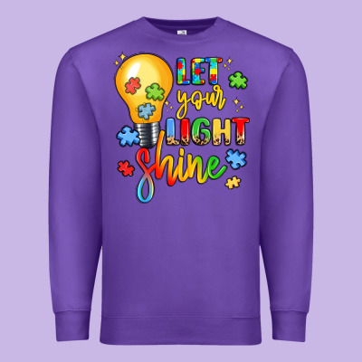 Let Your Light Shine Premium Sweatshirt Designed By Lillyallendesigns