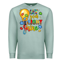 Seafoam let your light shine Premium Sweatshirt - LillyAllenDesigns