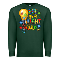 Sports Green let your light shine Premium Sweatshirt - LillyAllenDesigns