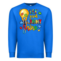 True Royal let your light shine Premium Sweatshirt - LillyAllenDesigns