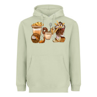 Matcha Bakery Coffee Cups With Cookie Bbs Heavyweight Hoodie - BundleAndBundleShop