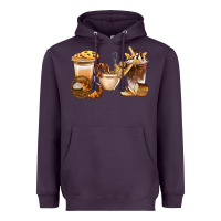 Plum Bakery Coffee Cups With Cookie Bbs Heavyweight Hoodie - BundleAndBundleShop