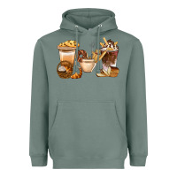 Sage Bakery Coffee Cups With Cookie Bbs Heavyweight Hoodie - BundleAndBundleShop