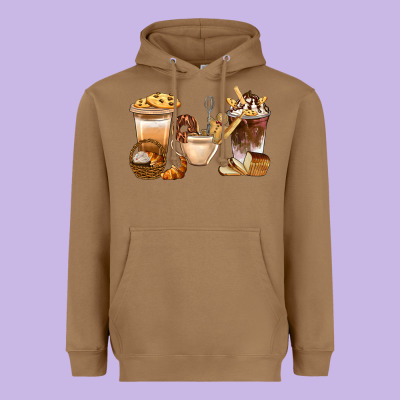 Bakery Coffee Cups With Cookie Bbs Heavyweight Hoodie Designed By Bundleandbundleshop