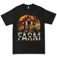 Black life is better on the farm with barn Premium Tee - texasbilliewilder