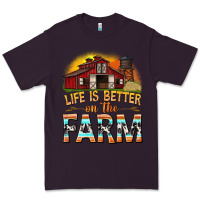 Plum life is better on the farm with barn Premium Tee - texasbilliewilder