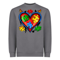 Storm autism heart Heavyweight Sweatshirt - Artiststas