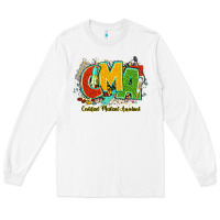 White cma certified medical assistant juneteenth Long Sleeve Tee - NancyCooperArtShop
