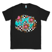 Black race sunflower patches Classic Tee - AdoDesignShop