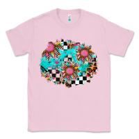 Bubblegum Pink race sunflower patches Classic Tee - AdoDesignShop