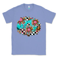Colony Blue race sunflower patches Classic Tee - AdoDesignShop
