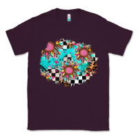 Plum race sunflower patches Classic Tee - AdoDesignShop